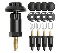 4 Set Kit de Fixations Couvre Moteur 2.0 HDI Compatible avec Citroën Berlingo C4 C5 Xantia Xsara et Peugeot 206 306 307 406 607 806 Expert OEM 0137F6 13711 Clips Boulons Noir