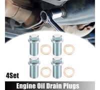 4 Set M14x1.5 Bouchon Vidange d'Huile Moteur avec Joint A1119970330 pour Mercedes-Benz E S ML SLK