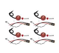 4 Set RC Drone Brushless Motor and ESC Anti Interference Quick Response 45A ESC Brushless Motor for FPV 5in 6in Drone (2500KV)