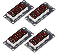 4 Sets Digital Tube Display Module LED 4 Digit 7 Segment 0.36in TM1637 Drive Chip Red MRA110B