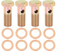 4 Sets M14x1.5mm Métrique Filetage Banjo Boulons Frein Raccord Adaptateur