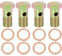 4 Sets M18x1.5mm Métrique Filetage Banjo Boulons Frein Raccord Adaptateur