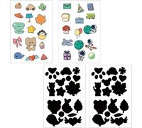 4 Sheets Patch Repair Kit Down Jacket Nylon Repair Patch Nylon Repair Patch Self Adhesive Nylon Patch Sticker Fabric for Sleeping Bag, Tent, Jacket