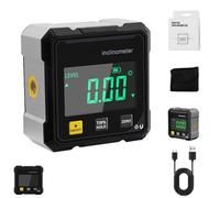 4-Side Magnetic Digital Angle Gauge, Digital Angle Finder, Rechargeable Digitals Angles Finder, Cube Inclinometer With Backlight, Woodworking Measuring Tool, Level Box For Hanging (1PC)