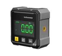 4-Side Magnetic Digital Angle Gauge with Laser,Digital Angle Finder with Electronic Dual Laser & LED Display,Level Box for Hanging,Cube Inclinometer,Table Saw Miter Level for Woodworking & Miter Saw