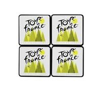 4 sous verres LA VIE EN JAUNE - TOUR DE FRANCE