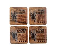 4 sous verres L'Apéro recrute