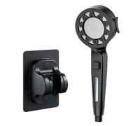 4-speed Upgraded Multi-function Boost Filter Shower Head Bathroom Accessories One-button Switch Shower(Silver-1.5m)