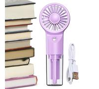 4 Speeds USB Rechargeable Handheld Mist Fan - Misting Fan - Household Electricity And Equipment for Summer Beach Camping College Home Car Park Kitchen