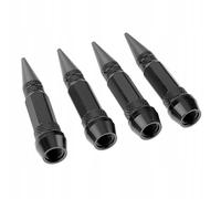 4 Spoilers En Aluminium Noir Avec Pointes Pour