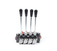 4-Spool P40 Valve hydraulique à levier manuel réglable 60 l Valve de contrôle directionnel hydraulique Vanne de commutation multivoies