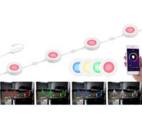 4 spots à LED RVBB encastrables connectés supplémentaires pour système ULA-100 Lunartec