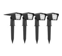 4 Spots solaires projecteurs CURTIS 200LM Noir G