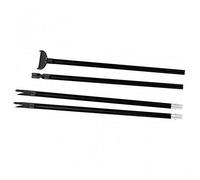 4 STABLE STICKS - Modèle Bush Light - Canne de Pirsch et de tir à Longue Distance - Stabilité optimale - Démontable - pour Tirs Debout Uniquement - Ultra Légère Et Résistante - Noir