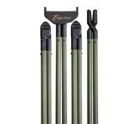 4 STABLE STICKS - Modèle Essential Green - Canne de Pirsch et de tir à Longue Distance - Stabilité optimale - Démontable - pour Tirs Debout Uniquement - Légère Et Résistante - Vert