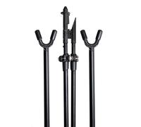 4 STABLE STICKS - Modèle Monteria - Canne de Battue, de Pirsch et de tir à Longue Distance-Stabilité optimale-Démontable/Ajustable-pour Tirs Debout, à Genoux, Assis-Ultra Légère, Résistante-Noir