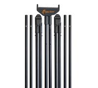 4 STABLE STICKS - Modèle Mountain - Canne de Pirsch et tir Longue Distance-Stabilité optimale-Démontable/Ajustable-Tirs Debout, à Genoux, Assis, en Pente/Montagne-Ultra Légère, Résistante-Noir