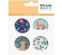 4 Stickers Noël en métal - Artemio Multicolore G