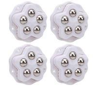 4 Stück Möbelrollen, Möbelrollen Klein mit Sicherheitsbremse, Kugelrollen Schwerlast für Möbel mit 360° Drehung, Möbel Universal 360 Grad Rollen für Transport von Möbel Küchenutensilien Elektrogeräte