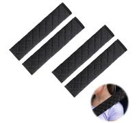 4 Stück Seat Belt Pads, Shoulder Pads, Car Seat Belt, Soft Microfiber Car Seat Belt Pads for Kids and Adults, Black