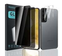 [4 Stück] Sichtschutz Schutzfolie für Samsung Galaxy S22, [2* Anti-Spy Schutzglas + 2* Kameraschutz] Sichtschutzfolie, [Anti-Spion] [9H Härte] [Bläschenfrei] [Kratzfest]