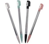 4 Stylets métal rétractable pour Nintendo DS lite NDSL - Straße Game ® Rose, bleu, noir et blanc. G