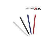 4 Stylets pour Nintendo 2DS - Compatibles Console 2DS - Couleurs Rouge, Bleu, Noir, Blanc - Anti-Rayures, Ergonomiques - Straße Game ®