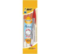4 Stylos-Bille Cristal® Rouge