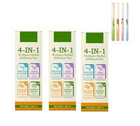 4 Stylos Diffuseurs Bien-être aux Plantes, Respiration & Sommeil, 6 ml | Stylos diffuseurs nomades aux plantes : souffle frais, détente, esprit clair, énergie ; inhalation 2-3 secondes.
