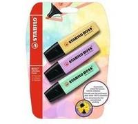 STABILO BOSS ORIGINAL Pastel - Surligneur - blister x 3 surligneurs pastel - jaune + lilas + menthe