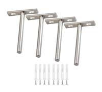 4 supports d ' étagère avec vis pour le bureau à domicile, 4 INCHES | pour une utilisation bureau à domicile Les supports d ' étagère fonctionnels améliorent la