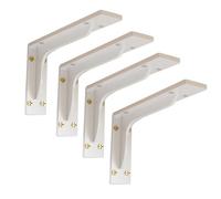 4 supports d'étagère robustes de 4,2 mm d'épaisseur, de 14 à 60 cm, fixations murales, for le rangement mural et l'usage domestique(55cm-white)