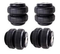 4 suspensions pneumatiques pour Ressorts, capacité 2500 LB, pour Charges Lourdes, Filetage Interne 1/2 NPT et 3/8-16 UNC. Accessoires Inclus.