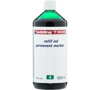 edding Marqueur permanent T 1000 – encre rechargeable vert 1000 ml, distribution goutte à goutte