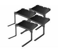 4 tablettes de lit pliables coloris noir Carlo Milano