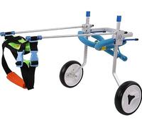 4 Tailles Chariot Voiture De Marche Assistée Par Chien Handicapé pour La Rééducation Des Jambes Arrière Des Chiens Handicapés De XXS À M, S Fauteuil Roulant Réglable À Deux Roues P