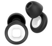 4 Tailles Quiet Bouchons d'Oreille, Bouchons d'Oreille à Réduction de Bruit, Protections Auditives Intra-auriculaires, Boule Quies Réutilisables,Unisexe, Noir + Blanc