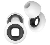 4 Tailles Quiet Bouchons d'Oreille, Bouchons d'Oreille à Réduction de Bruit, Protections Auditives Intra-auriculaires, Boule Quies Réutilisables, pour Sommeil Travail,Unisexe, Blanc+Noir foncé