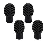 4 tambours Dumper Silice Drumber Drum Bâton d'entraînement silencieux avec pointe pour la pratique du tambour et pointes de tête de baguette