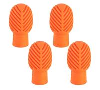 4 tambours Dumper Silice Drumber Drum Bâton d'entraînement silencieux avec pointe pour la pratique du tambour et pointes de tête de baguette