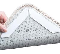 4 tapis antidérapants lavables pour tapis, Rug Grippers Sous-couche antidérapante double face réutilisable pour tapis
