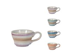 4 Tasses À Café En Grès Java Sans Soucoupe Couleurs Assorties H&H