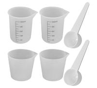 4 Tasses À Mesurer En Silicone, 2 Petites Quantités De 10G, Distributeur De Détergent, Tasse À Mesurer De Liquide Graduée, Tasse Doseuse Réutilisable