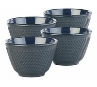 4 tasses à thé style Arare japonais - Noir - Rosenstein & Söhne