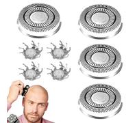 4 Têtes de Rechange Compatibles avec Skull Shaver Pitbull Lames Flottantes 360° pour Rasoir électrique, Rasoir Calvitie Homme