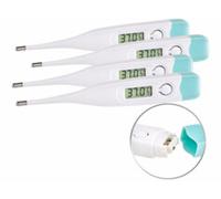 4 thermomètres corporels digitaux avec alerte fièvre Pearl