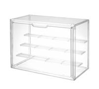 4 Tier Vitrine pour Collection Figurine Boîte de Présentation avec Porte Magnétique Empilable Acrylique Transparente Vitrine Exposition pour Figurines Pop! Poupées Blind Box Voiture Bijoux Carte DIY