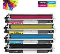 4 Toner Cartouche pour HP CF350A-CF353A HP Color LaserJet Pro MFP M177FW Multicolore G