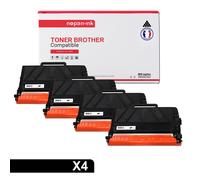 4 Toner pour Brother TN 3512 Black 12000 Pages avec Brother L-L6200DW L6200DWT L6250DW L6300DW L6400DW L6400DWT, MFC-L6700DW L6750DW L6800DW L6900DW