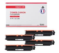 4 Toner pour CANON EP729 (CE310) + EP729 (CE311) + EP729 (CE313) + EP729 (CE312) Black + Cyan + Magenta + Jaune BK:1200 CMY:1000 Pages avec Canon Lasersot LBP-7000 Series Canon i-SENSYS LBP-7000 Serie